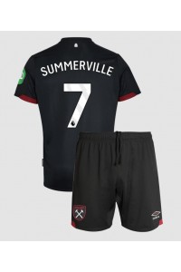 Fotbalové Dres West Ham United Crysencio Summerville #7 Dětské Venkovní Oblečení 2024-25 Krátký Rukáv (+ trenýrky)